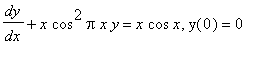Initial value problem